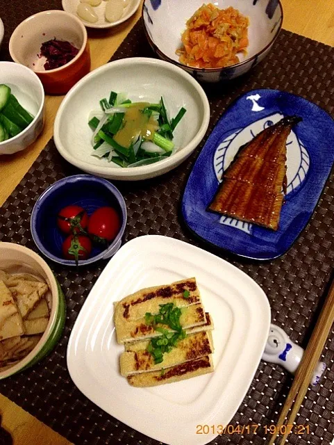 Snapdishの料理写真:なんか 渋〜い 晩ご飯|ちかさん