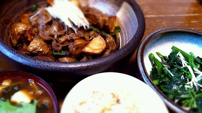 新じゃがと新生姜の朝食|プチテンよすさん