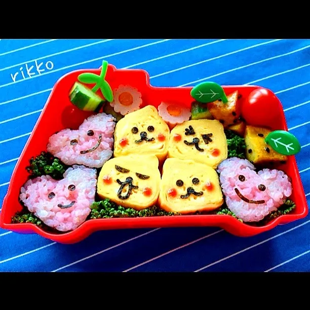 3才の息子へ♡ Ｑooのラブラブ♡スマイル弁当|rikkoさん