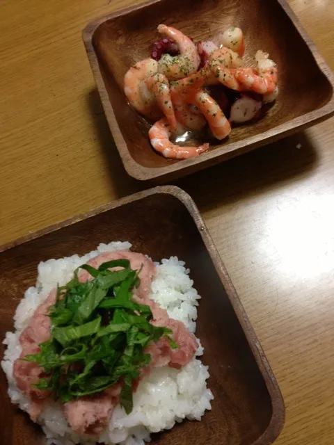 Snapdishの料理写真:２０１３年４月１８日の晩ごはん|ほんだみよこさん