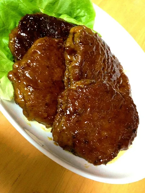 サンマハンバーグの照り焼き。|はんたさん