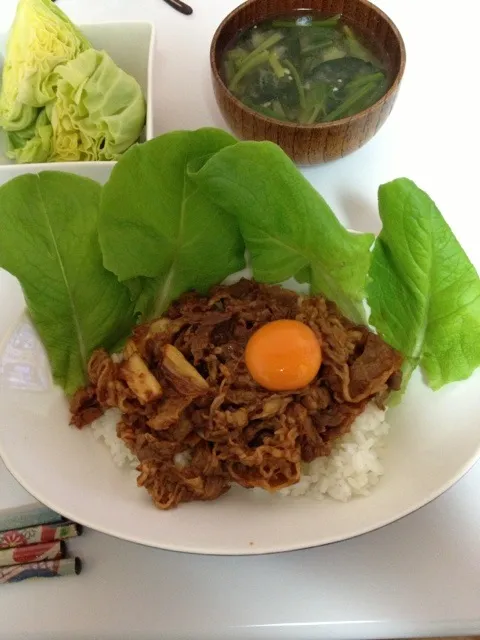 韓国風牛丼！|きゅいじーぬさん