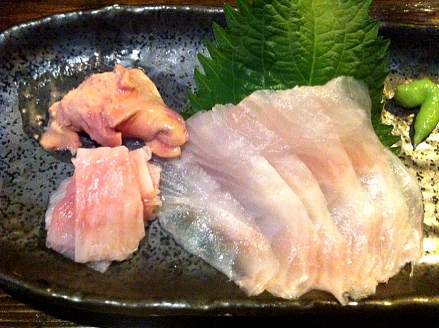 サメガレイの刺身 肝とエンガワ付 Uchikawa Hiroshi Snapdish スナップディッシュ Id Jf1b8a