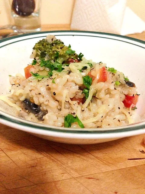 Snapdishの料理写真:Chicken mushroom risotto|Ayakaさん