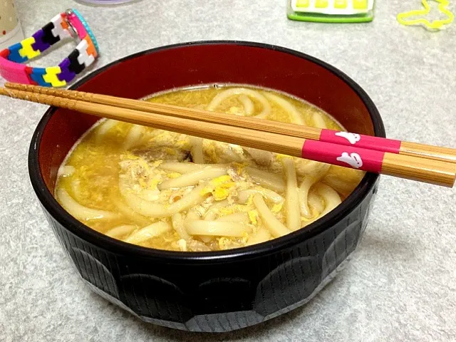 残りものカレーうどん|やすかわさん