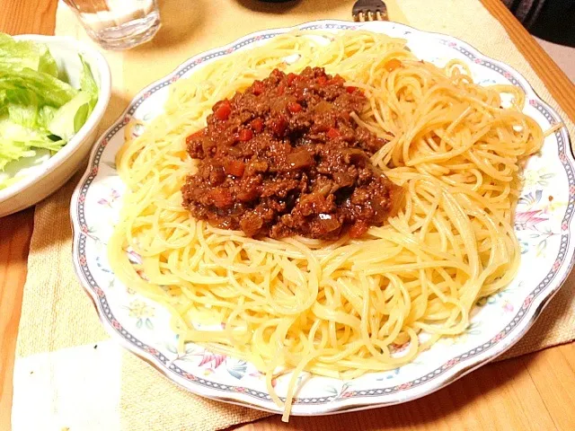 Snapdishの料理写真:スパゲティーミートソース|ふくふくさん