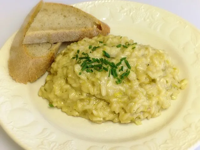 Leek and Cheddar Risotto with Sourdough bread|Steve Pountneyさん