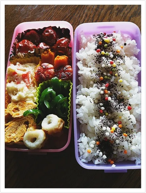 Snapdishの料理写真:'13/4/20   次女弁当|のんさん