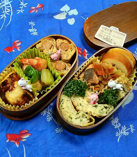 Snapdishの料理写真:4/20日のHAPPYお弁当♪ヽ(´▽｀)/|ゆず( ˘ ³˘)♥さん