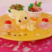 ♡2013年3月24日♡子供朝ごはん〜チキンラーメン鳥ちゃん♡|ゆぃさん