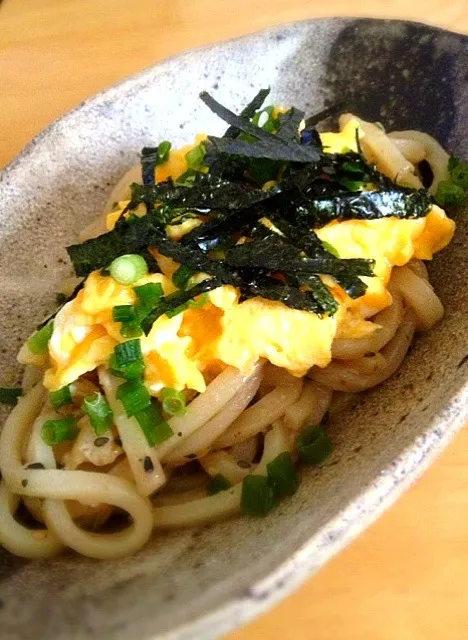 和風焼きうどん  ふわ玉のせ|寺尾真次さん