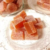 Snapdishの料理写真:アプリコット ゼリー / パート・ド・フリュイ☆  Jelly " Pate de fruits "  Apricot ☆|友美さん