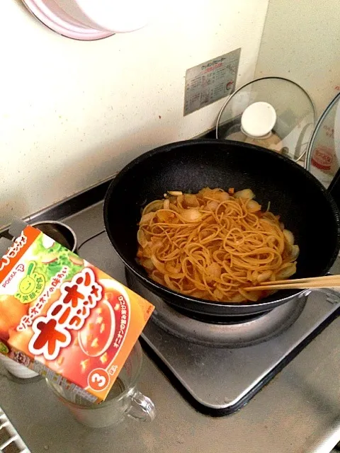 新玉葱のブイヤベースパスタ‼NOW‼|dabasyuさん