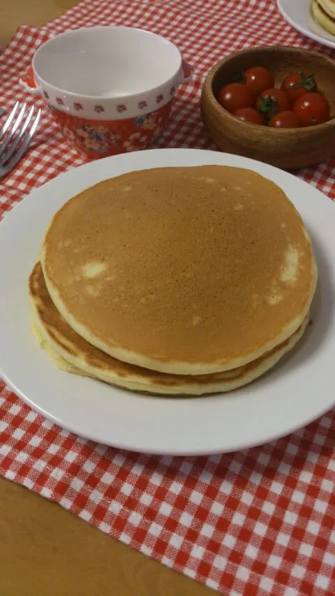 朝ごはんのホットケーキ。|さとさん