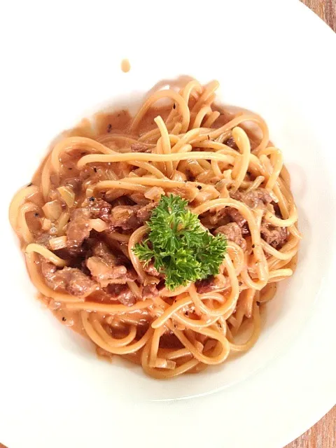 Snapdishの料理写真:Beef Tenderloin Pasta|Sherly Changさん