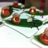 First few times at creating a plated dessert as complimentary item to welcome guests|Najiha Rashidさん