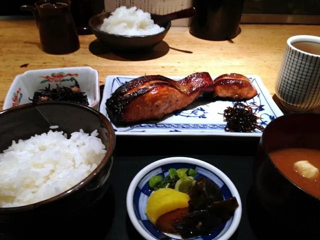 鮭味噌漬け定食|chan mitsuさん