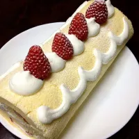 しっとりふわふわロールケーキ