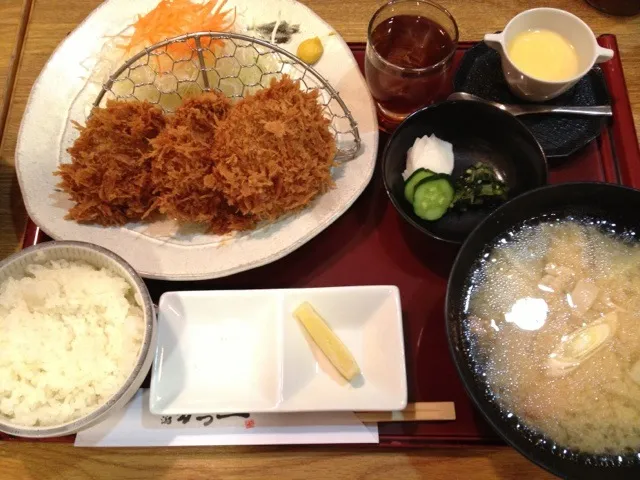 ヒレカツ3枚定食@かつ一|宮尾益人さん