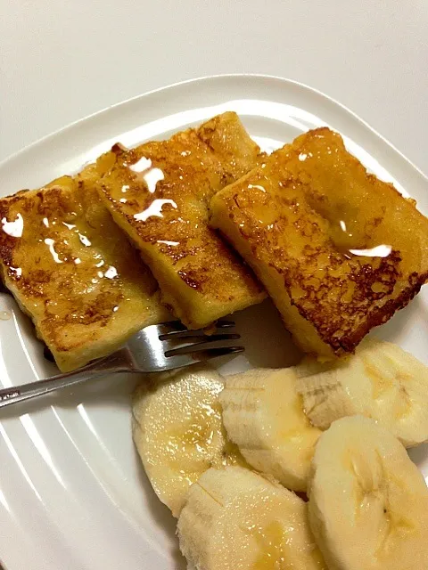 フレンチトースト☆朝ごはんψ(｀∇´)ψ|めぐっぺさん