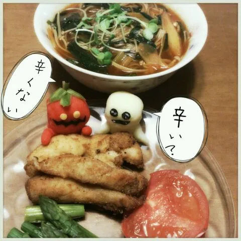 Snapdishの料理写真:実験お料理!スンドゥブチゲに和蕎麦は…|ゆうきさん