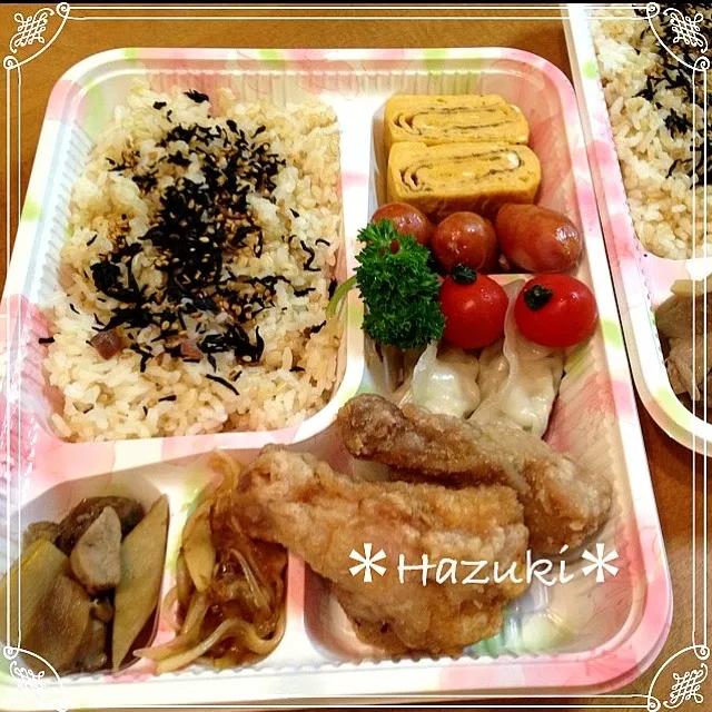 残り物詰め込み弁当(*≧m≦*)|Hazukiさん