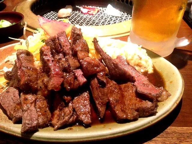 焼肉屋でステーキランチ|naoko shimoshimbaraさん