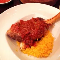 Lamb shank with saffron risotto|Mindy Hassanさん