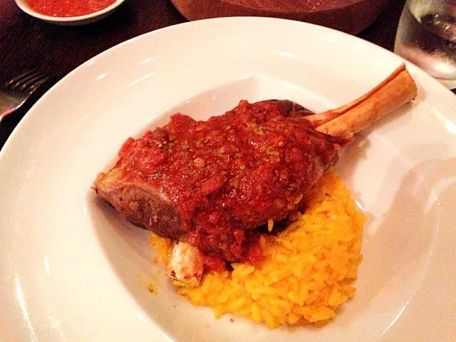 Lamb shank with saffron risotto|Mindy Hassanさん