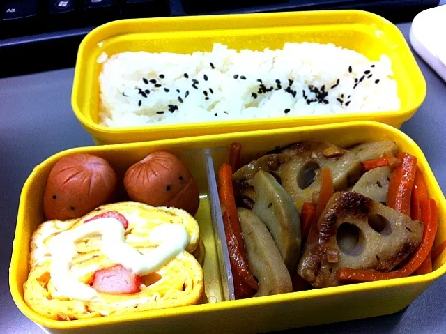 Snapdishの料理写真:本日は自分お弁当。|ねこ。さん