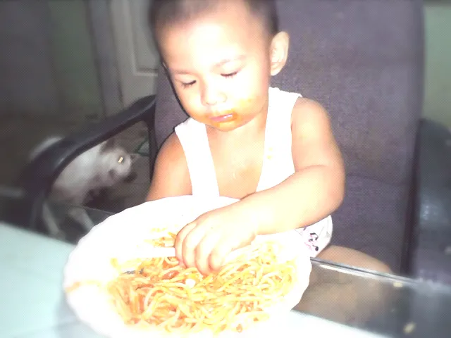 spaghetti with pikoy|antonetteさん