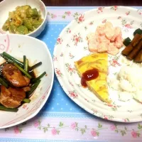 鶏肉とニンニクの芽甘辛炒め|maaaainさん