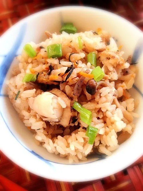 Steamed rice with Mini Scallops&vegetable🍚炊き込み御飯|🌈Ami🍻さん