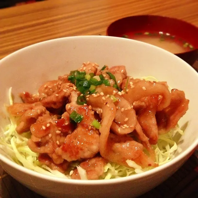 豚の照焼き丼|はるさん