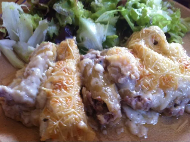 Cannelloni with a blue cheese sauce and gratined with emmental|PHILIPPEさん