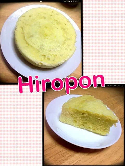 Snapdishの料理写真:レンジで簡単♩HMで作ったさつまいものケーキ|ひろぽんさん