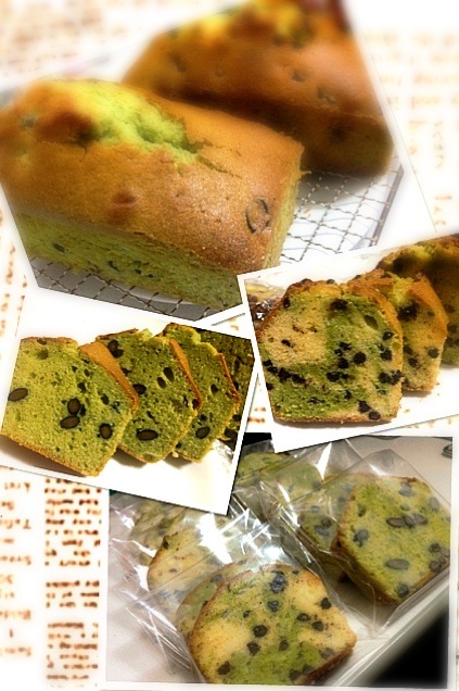 抹茶のパウンドケーキ 抹茶黒豆と抹茶マーブルチョコチップの2種類 後藤優花 Snapdish スナップディッシュ Id Tbu01a