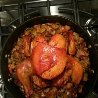 Roasted Chicken with Potatoes and mixed Vegetables!|Rami Reed Davisさん