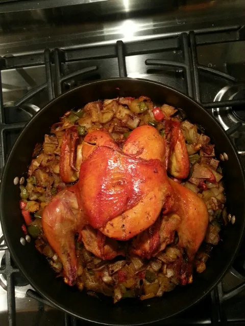 Snapdishの料理写真:Roasted Chicken with Potatoes and mixed Vegetables!|Rami Reed Davisさん