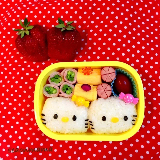 キティ＆ミミー弁当|ゆこさん