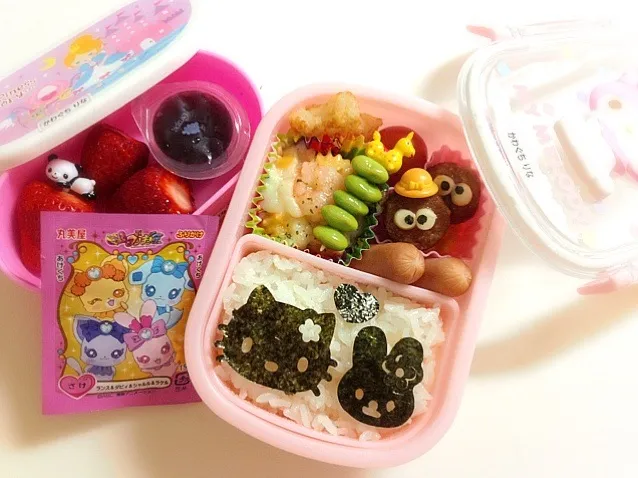 娘♡幼稚園で初めてのお弁当♡|まいつんさん