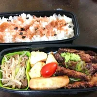 Snapdishの料理写真:4月23日のお弁当|りなゆさん