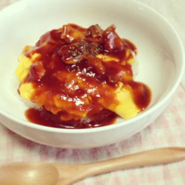 今日も彼の手作り！オムライス丼|tomoeさん