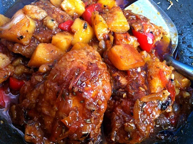 Moroccan chicken-potato stew|ilsphet del marさん