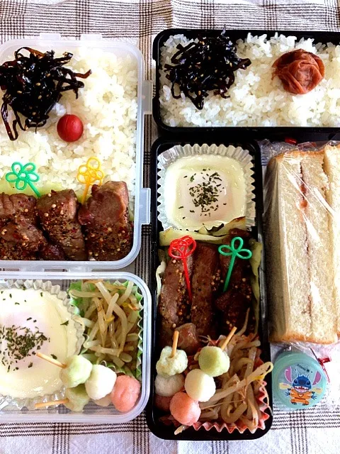 Snapdishの料理写真:２人弁当🐻🐻|chyawaさん