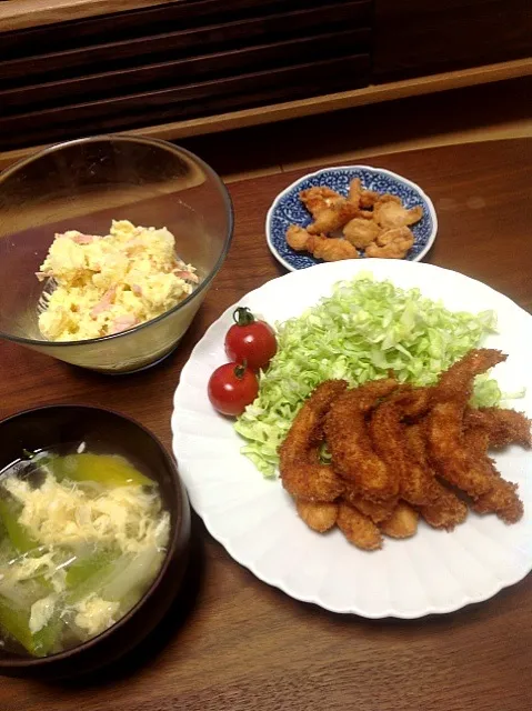 エビフライとポテトサラダ|竹 智香子さん