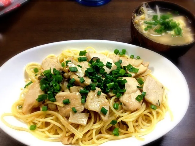 チキンキノコバター醤油パスタ|aichiiroさん