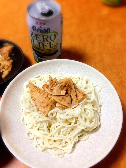 Snapdishの料理写真:筍の土佐煮そうめん|makotoさん