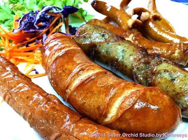 Snapdishの料理写真:Assorted German Sausages|Picsy's Slaveさん