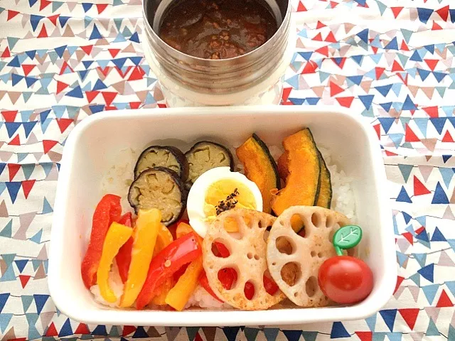 カレー弁当☆|パピヨン☆さん